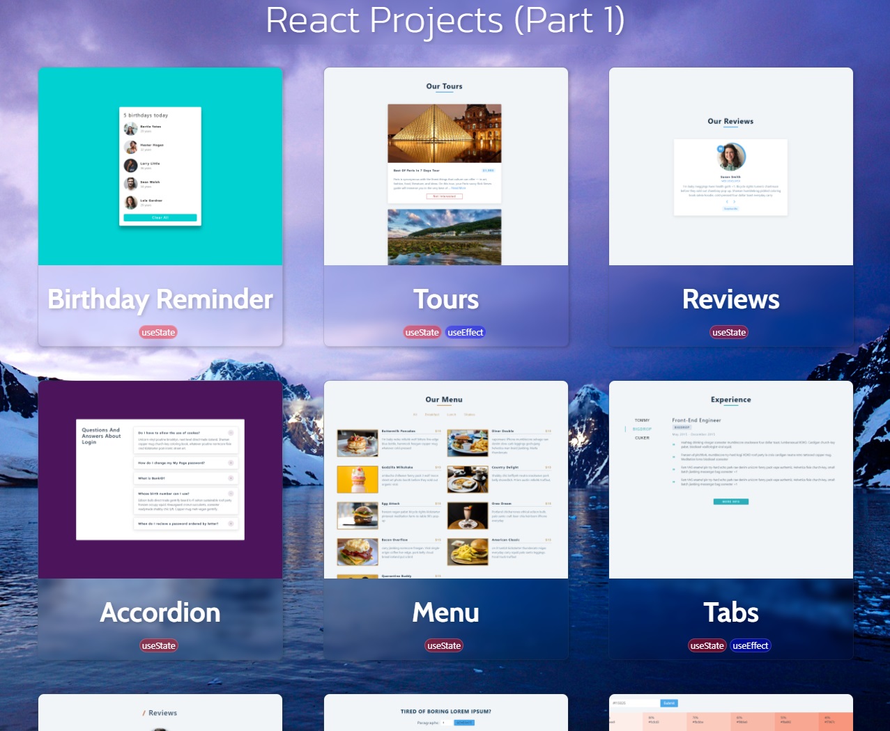 This website (React Projects)